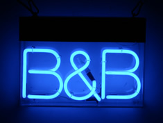B & B sign to hire