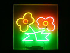 neon flowerssign to rent 