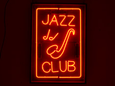 jazz club neon hire sign