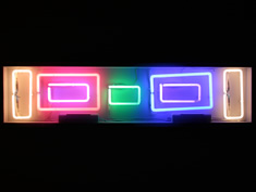 sixties disco squares neon sign