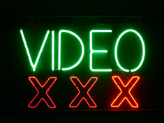 video xxx neon hire sign